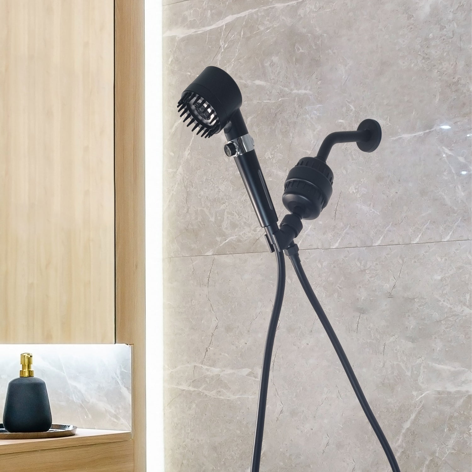 SOFFIONE DOCCIA MASSAGGIANTE CON FILTRO MINERALSTREAM