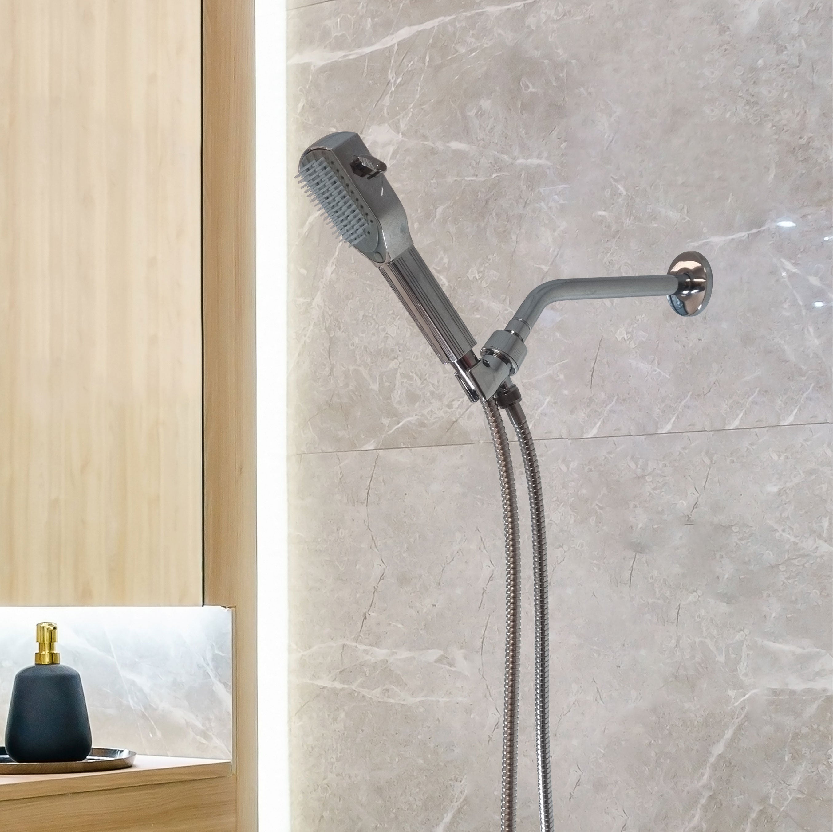 Soffione doccia con pettine districante MineralStream