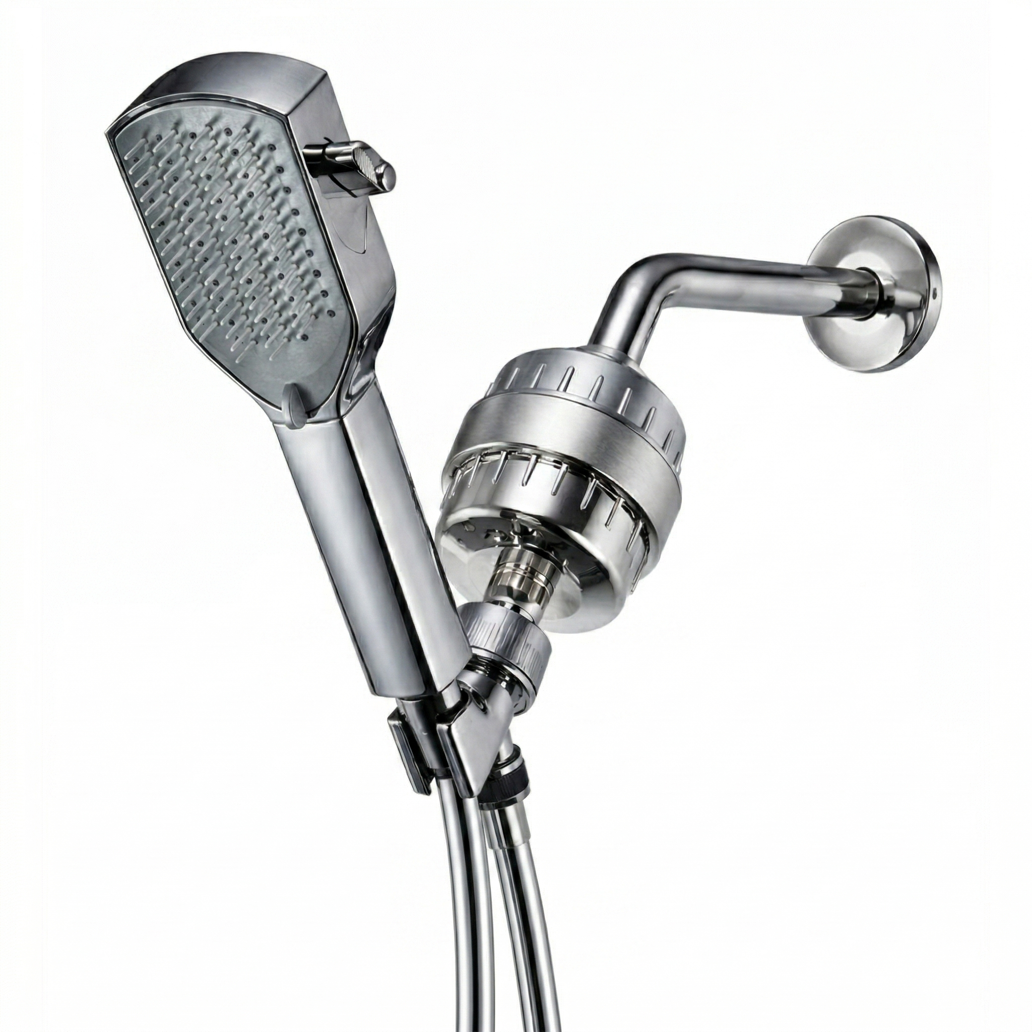 MineralStream Detangler Comb Shower Head