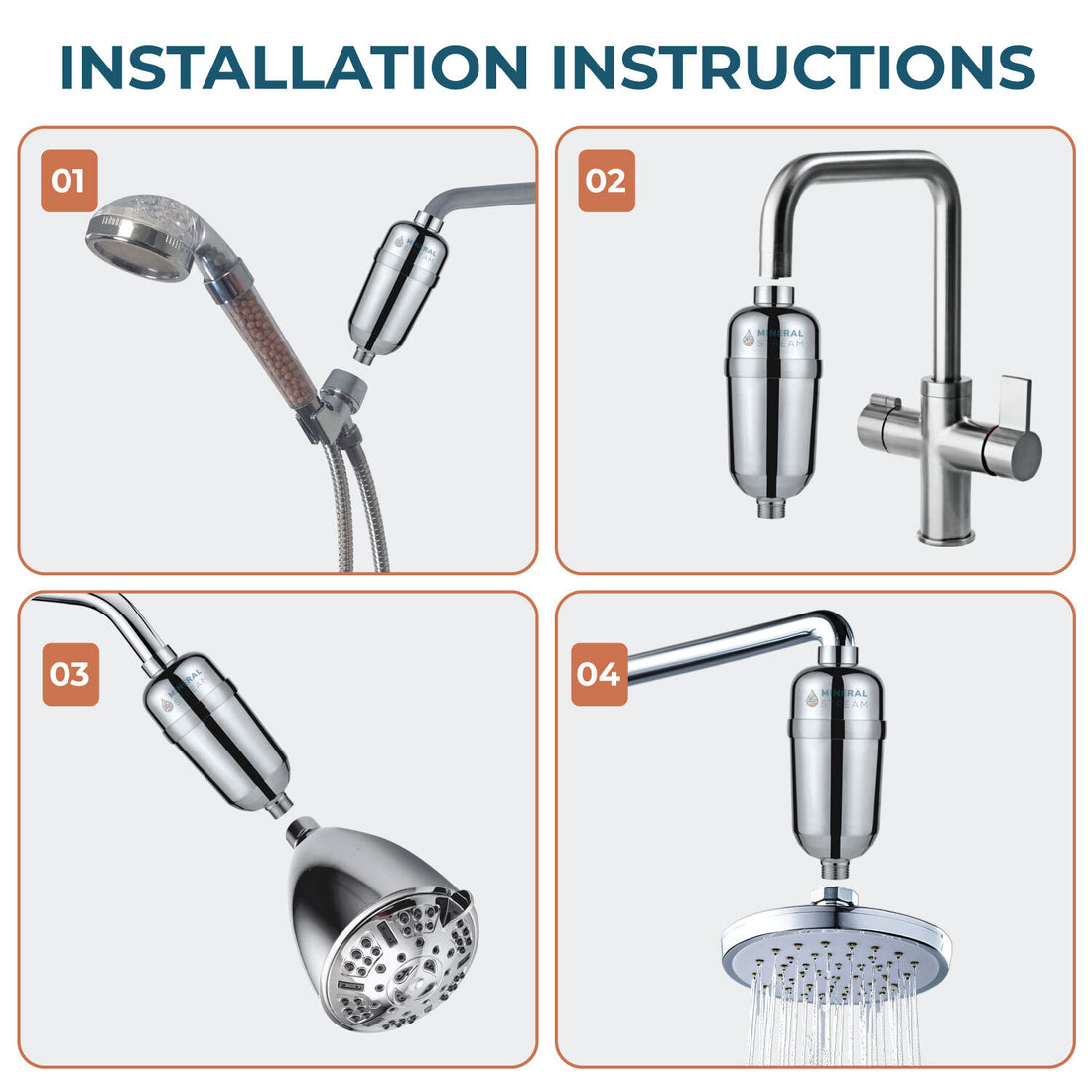 Filtro doccia avanzato per acqua dura