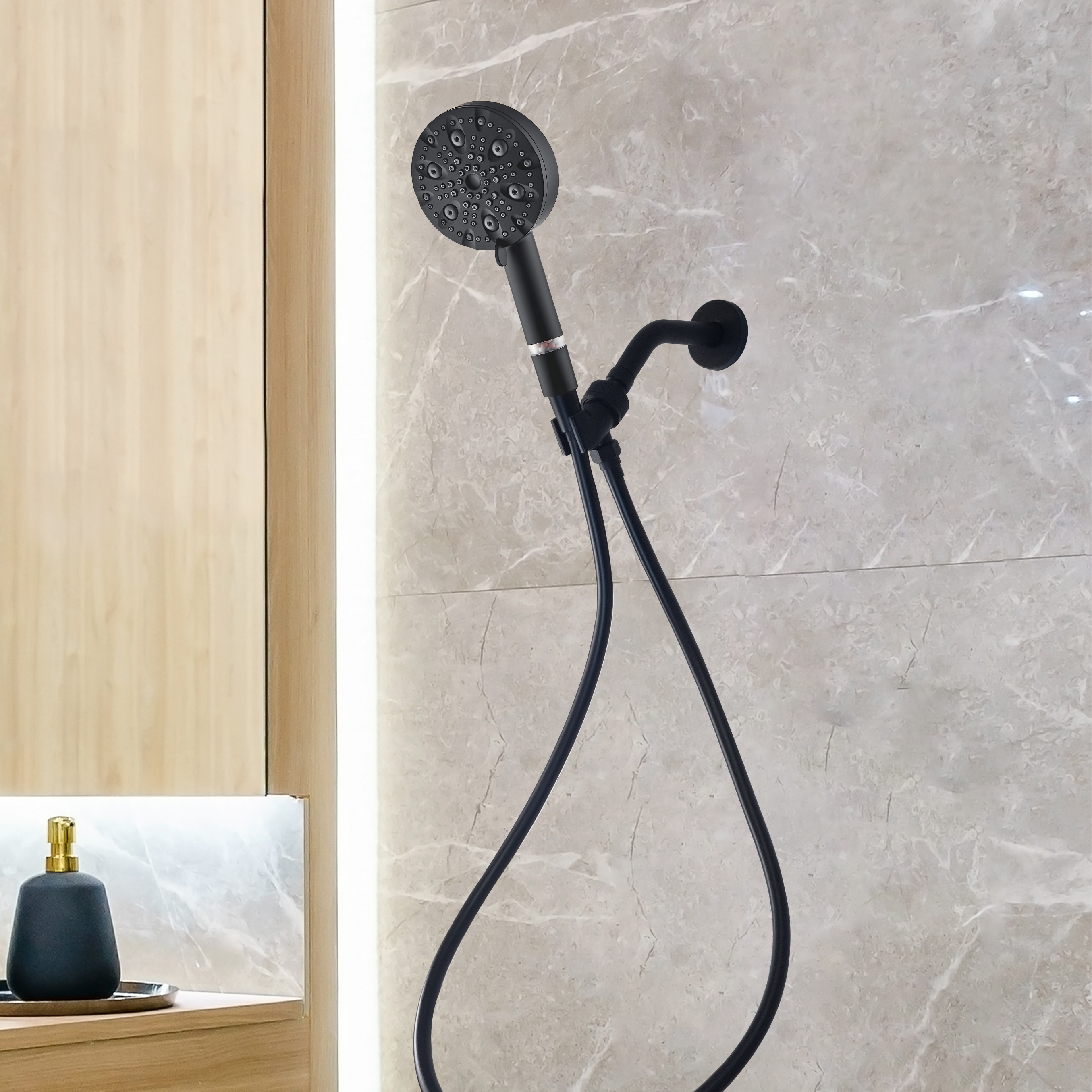 Soffione doccia ad alta pressione MineralStream Luxe 9 modalità (filtrato)