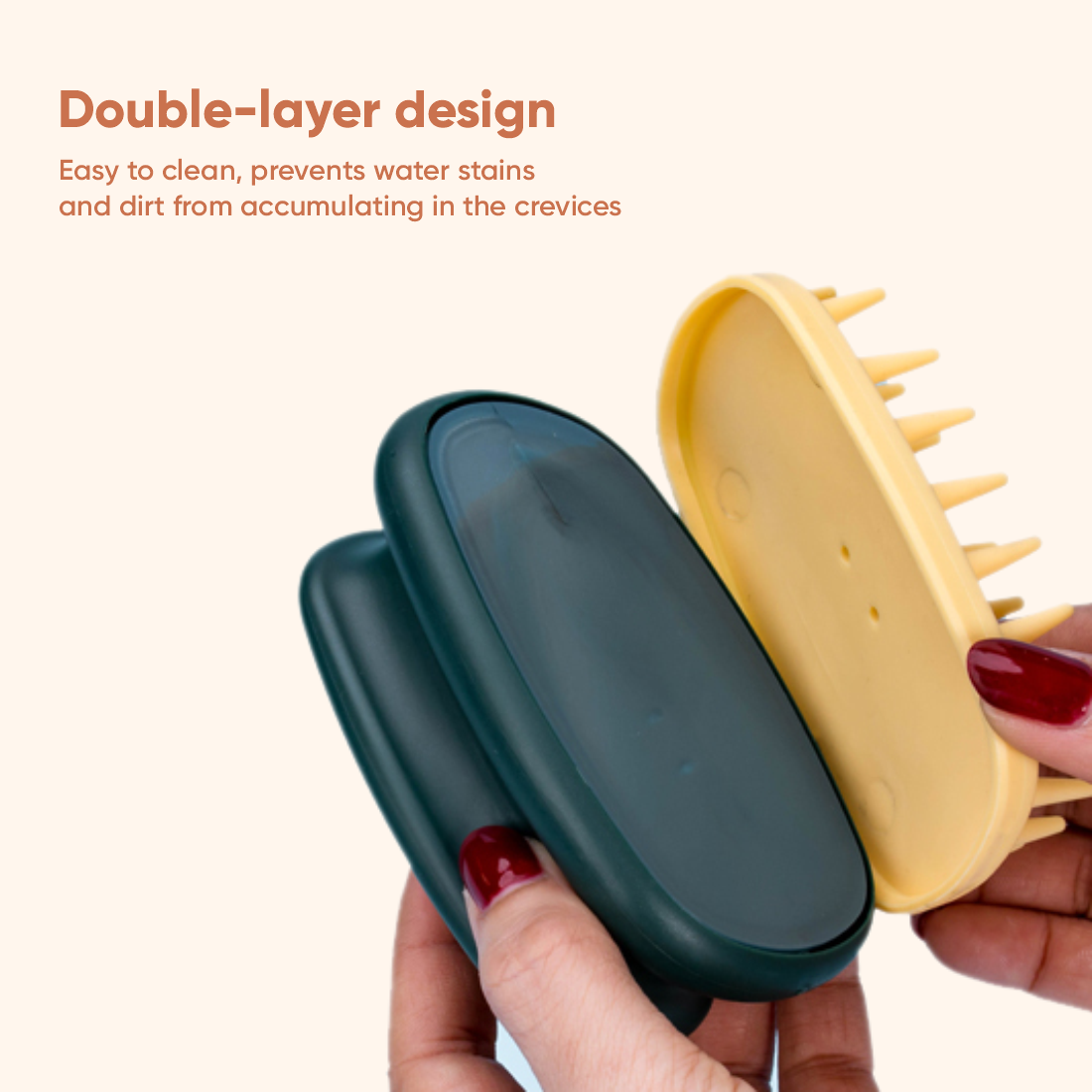 Massaggiatore per cuoio capelluto da doccia