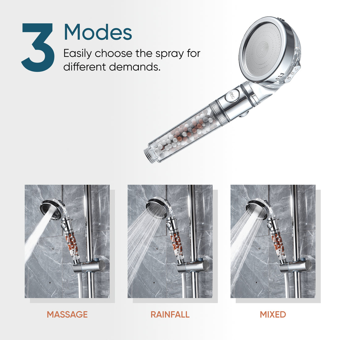 Sistema doccia ionico Ionic Dual Shower System