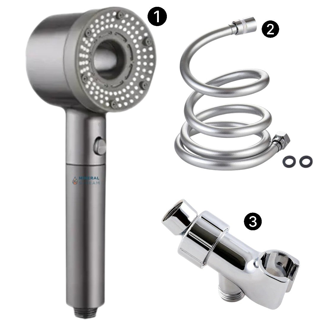 Hey kit elementi essenziali per doccia filtrati puri