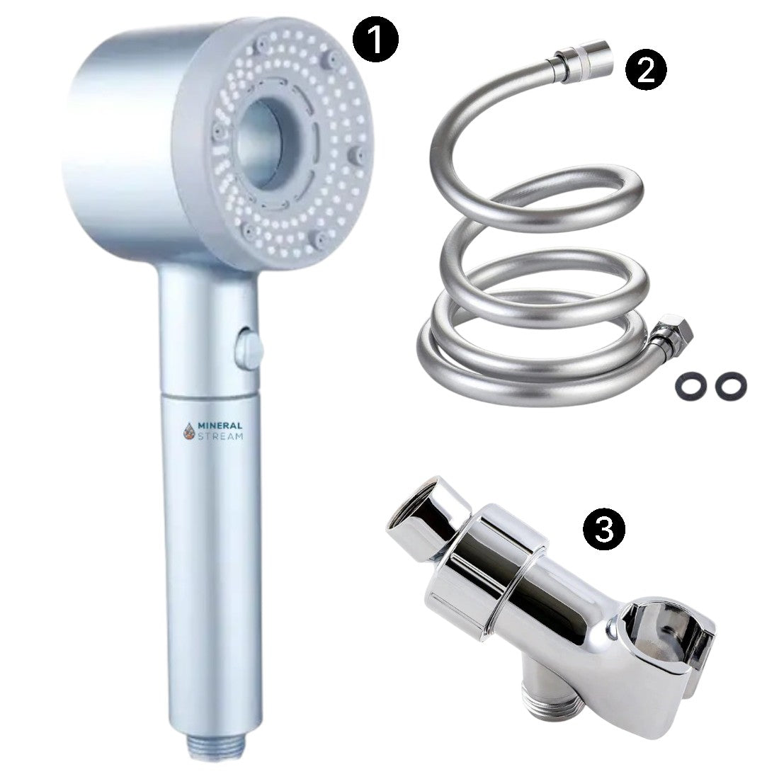 Hey kit elementi essenziali per doccia filtrati puri