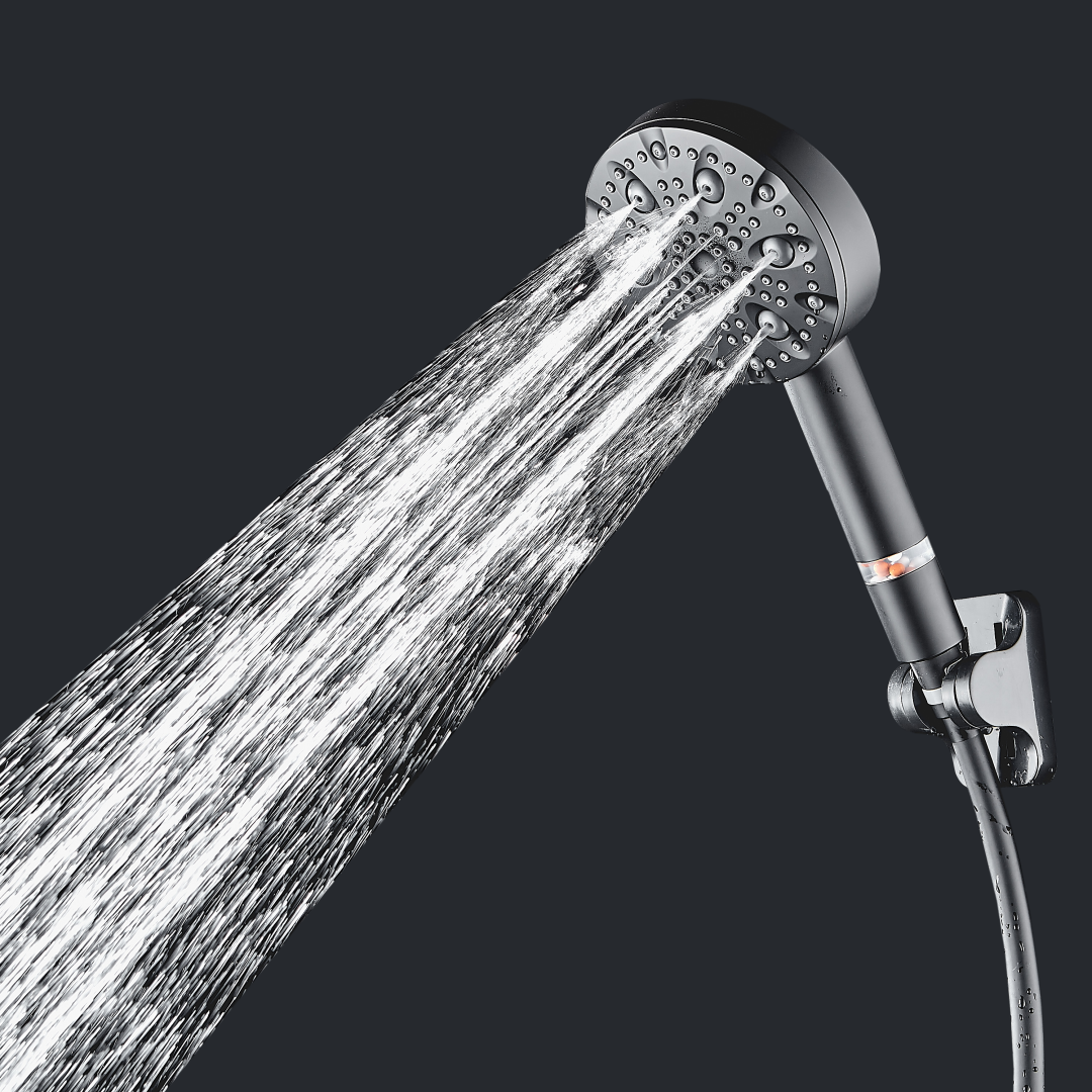 Soffione doccia ad alta pressione MineralStream Luxe 9 modalità (filtrato)