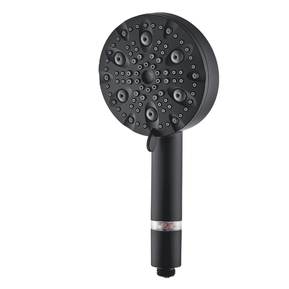 Soffione doccia ad alta pressione MineralStream Luxe 9 modalità (filtrato) - Nero aggiuntivo