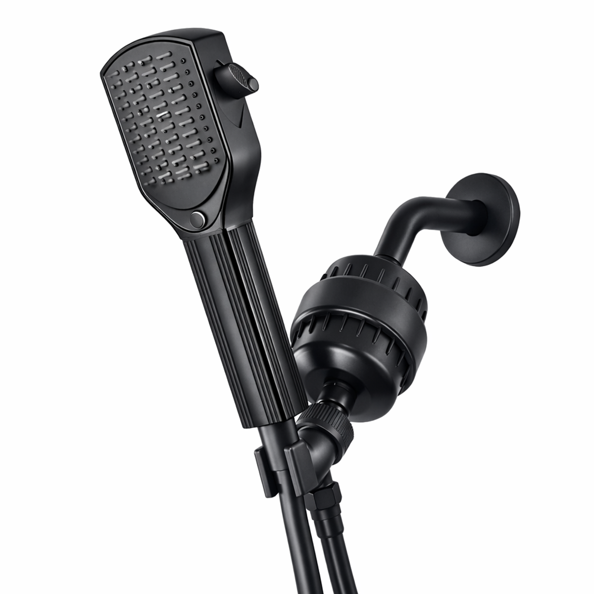 Kit doccia completo con pettine districante e soffione