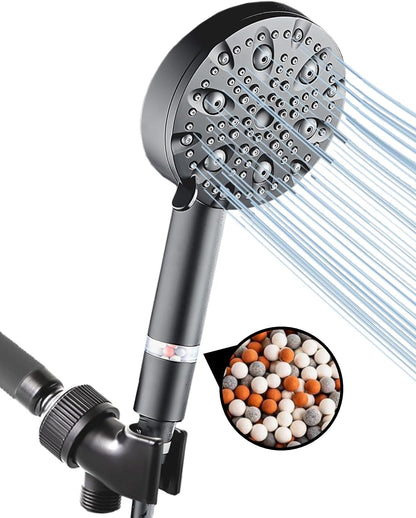 Soffione doccia ad alta pressione MineralStream Luxe 9 modalità (filtrato)