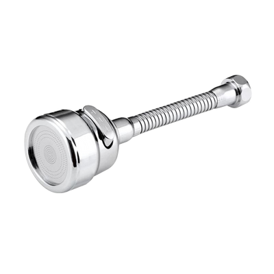 MineralStream 360° Kitchen Faucet - chrome swivel sprayer attachment front view