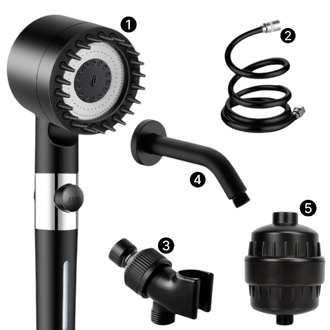 Mineralstream Massage Filter Schema della doccia
