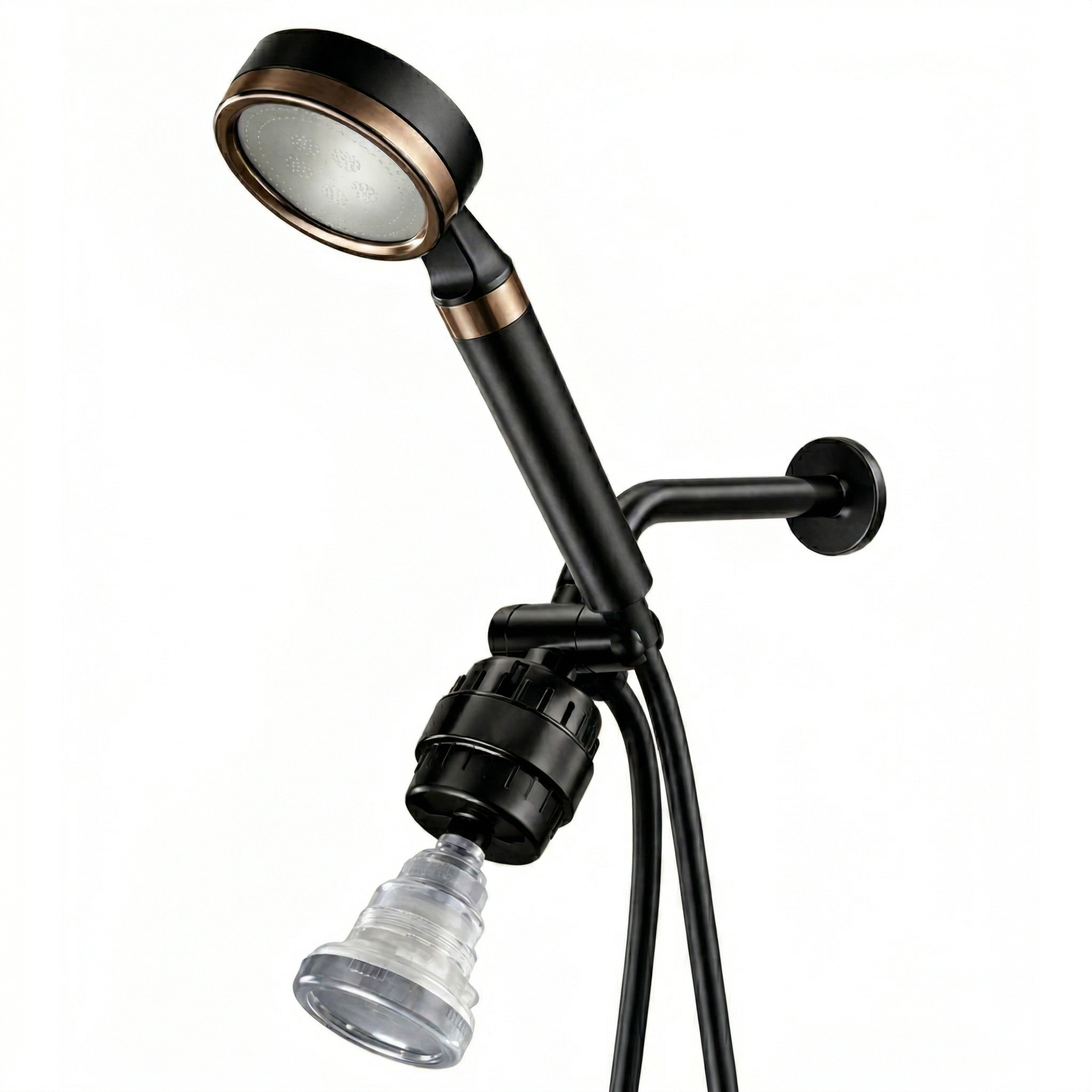 Soffione doccia MineralStream BLACK con Filtro Vitamina C