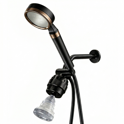Soffione doccia MineralStream BLACK con Filtro Vitamina C