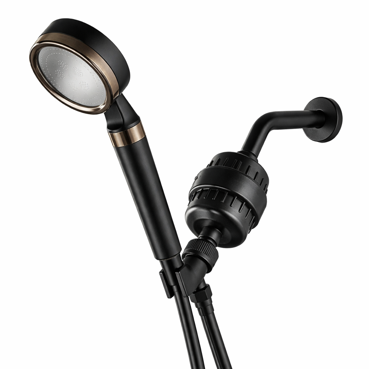 Soffione doccia MineralStream BLACK con Filtro Vitamina C