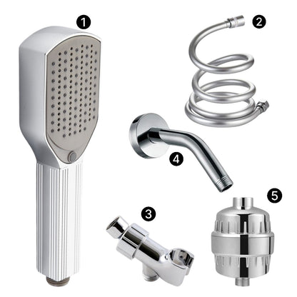Detangler Comb Showerhead Complete Shower Kit