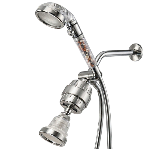 TWO SHOWER HEADS, DOUBLE FILTRATION